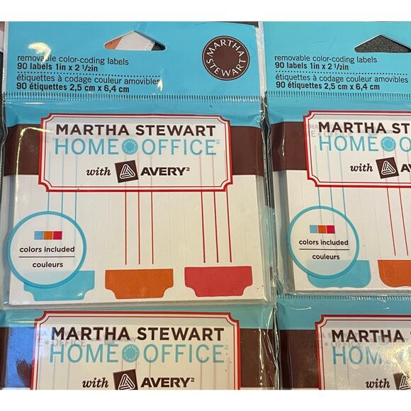Martha Stewart Avery Color Coding Labels Removable Home Office Lot x5, 450 Total - Picture 3 of 7